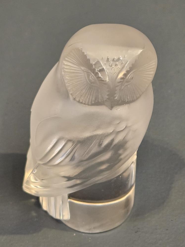 Lalique Opalescent Hibou Owl - Image 2
