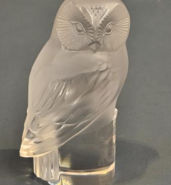 Lalique Opalescent Hibou Owl - Image