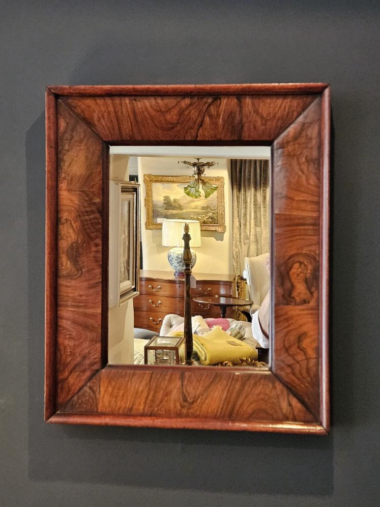 Regency Rosewood Cushion Frame Mirror - Image 1