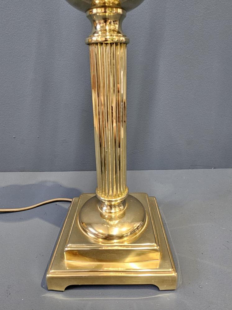 Edwardian Brass Two Arm Table Lamp - Image 3