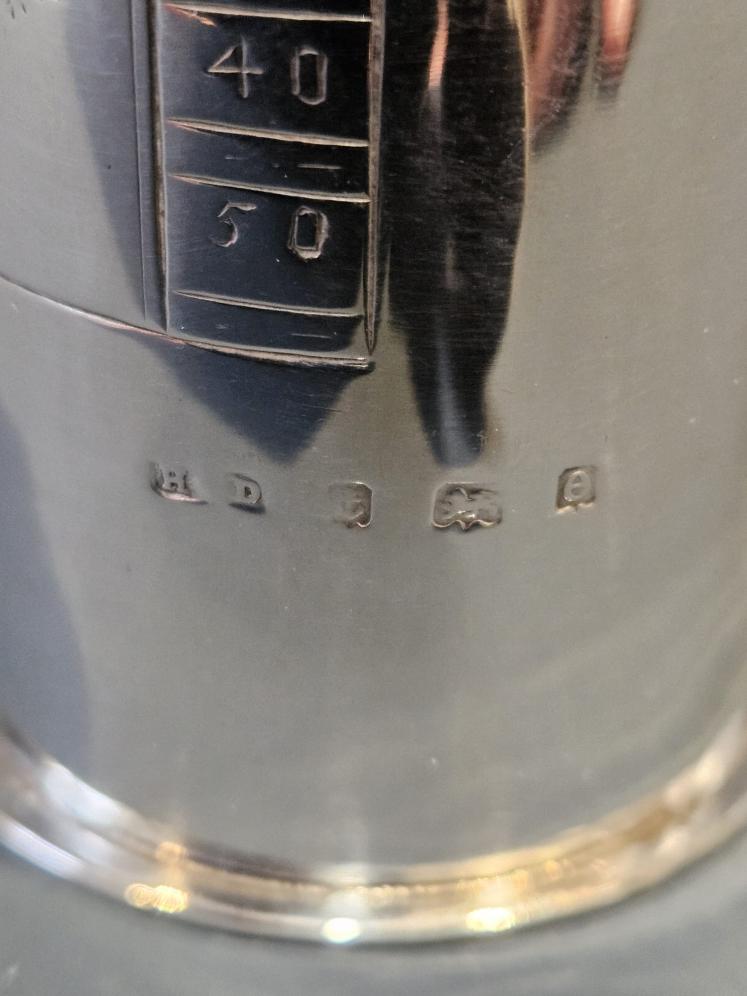 Rear Edwardian Silver Post Box Money Box - Image 7