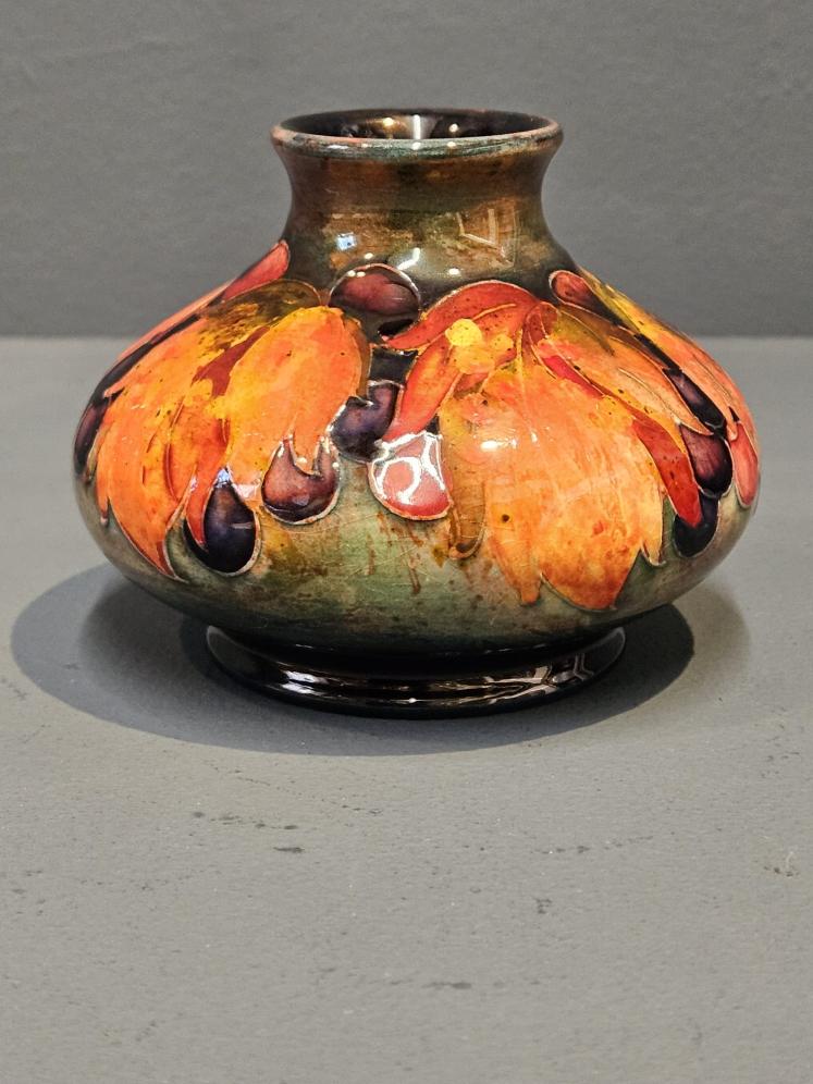 Superb Early Moorcroft Leaf and Berries Flambé Vase  - Image 5