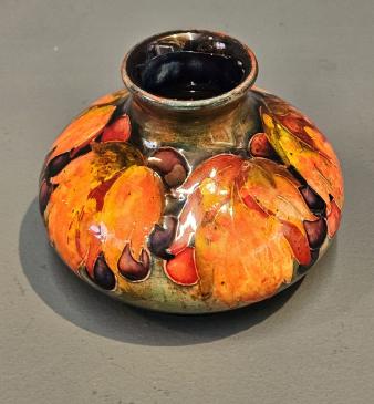 Superb Early Moorcroft Leaf and Berries Flambé Vase