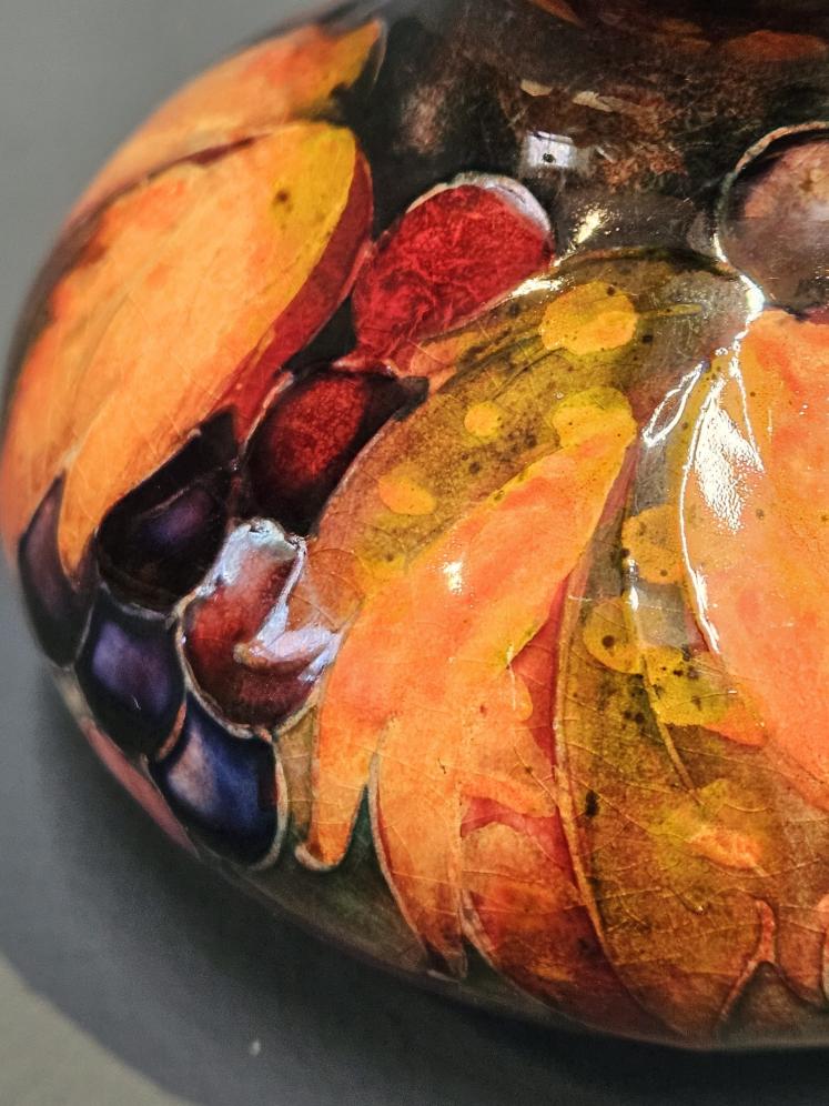 Superb Early Moorcroft Leaf and Berries Flambé Vase  - Image 4