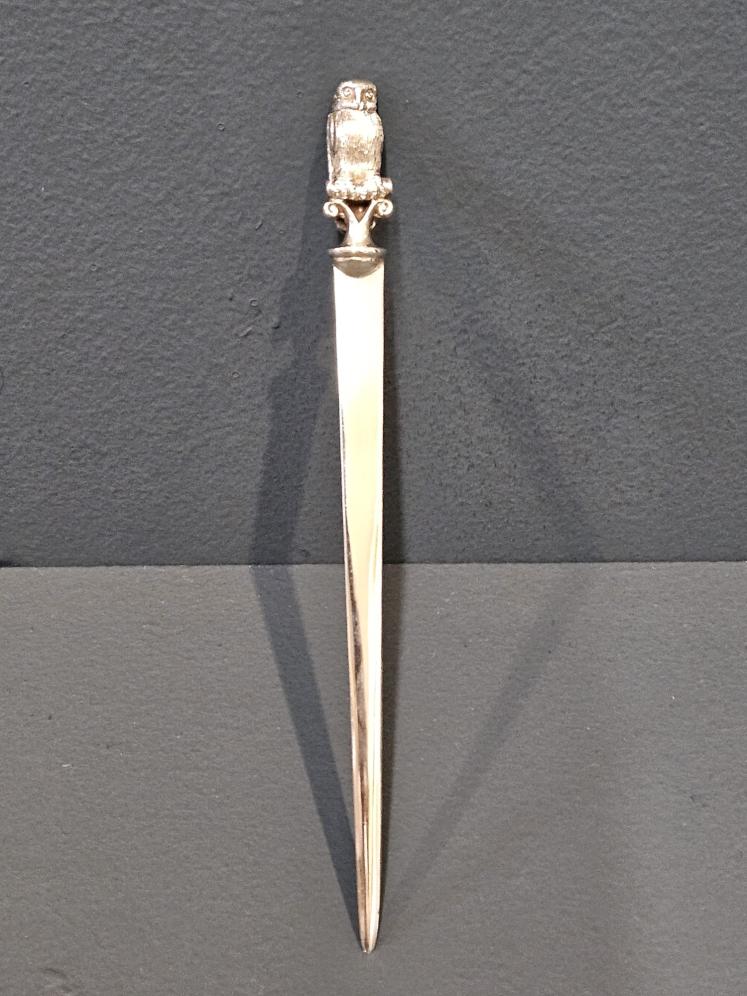 Edwardian Silver Owl Book Mark - Image 1