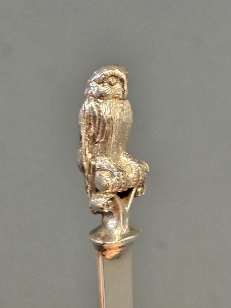 Edwardian Silver Owl Book Mark - Image 3