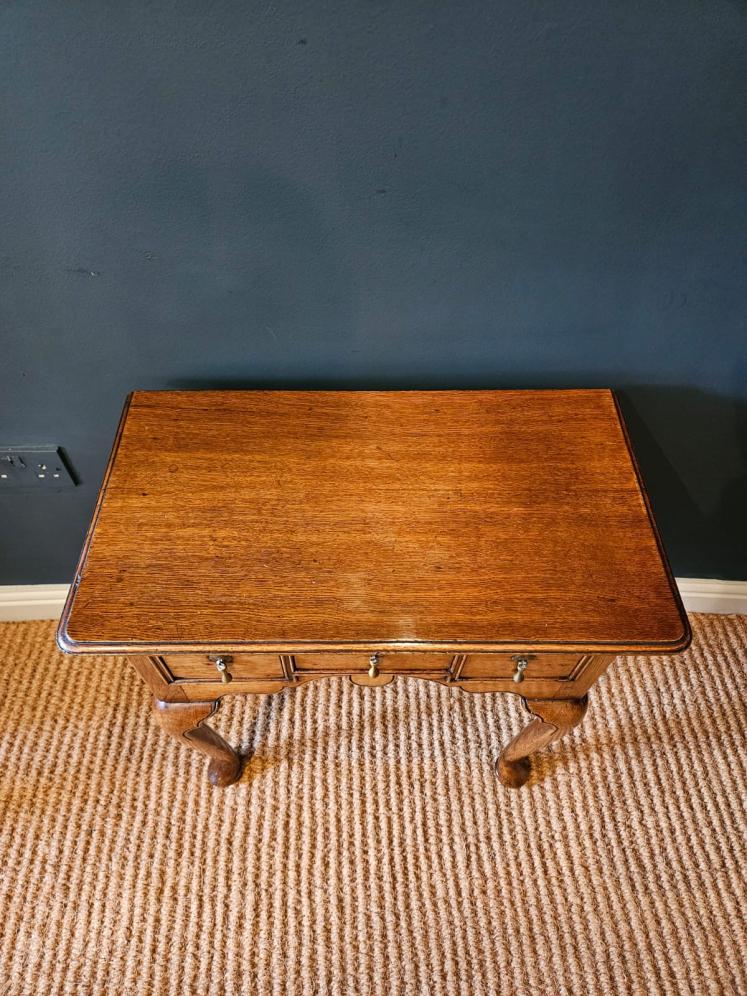 Very Small Proportioned George II Oak Low Boy - Image 2