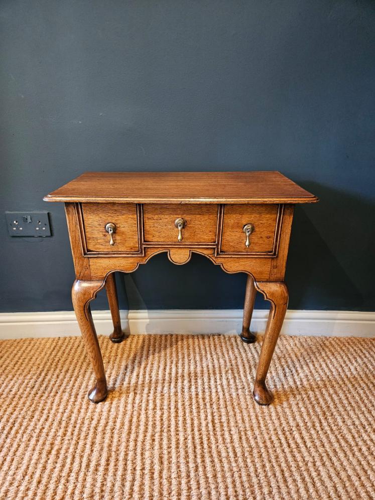 Very Small Proportioned George II Oak Low Boy - Image 1