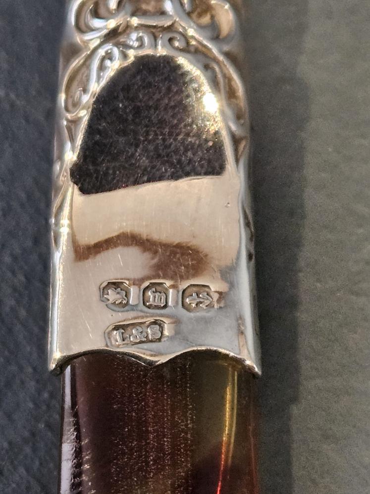Victorian Silver and Tortoise Shell Letter Opener  - Image 3