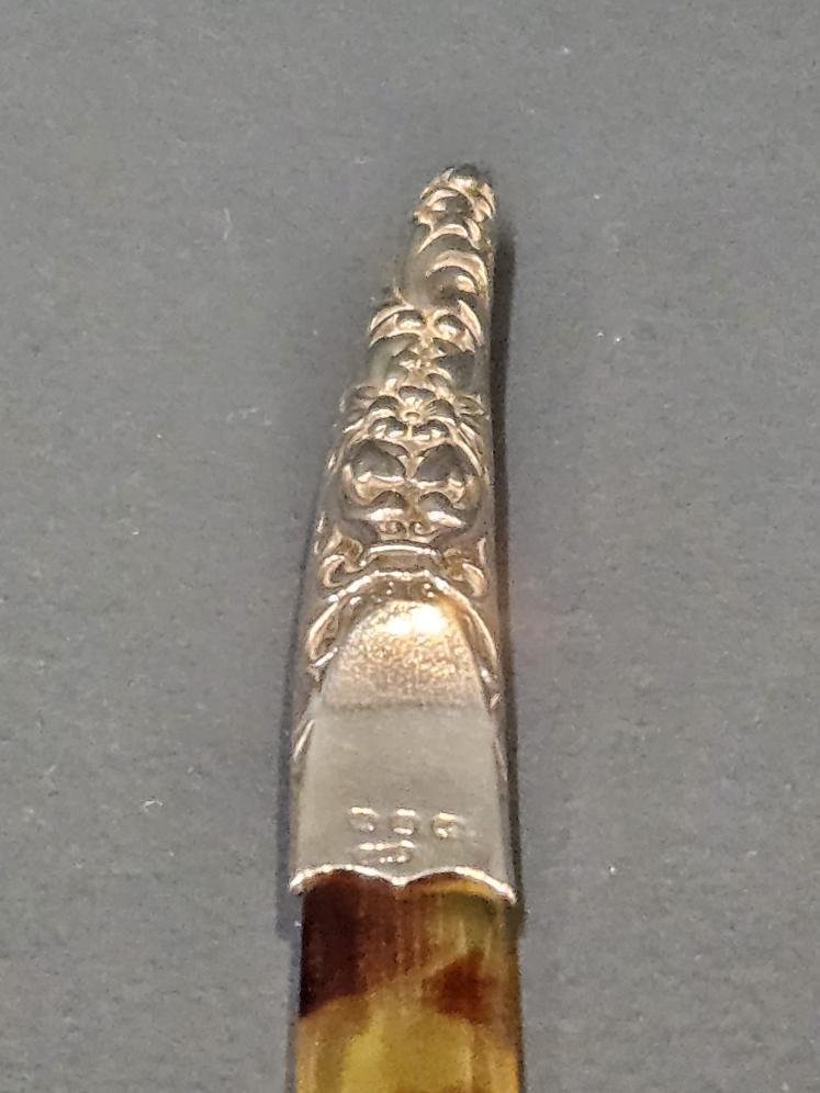 Victorian Silver and Tortoise Shell Letter Opener  - Image 2