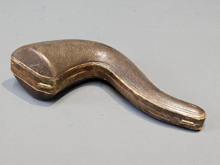 Edwardian Blumfeld's Briar Silver Mounted Pipe and Case - Image 11