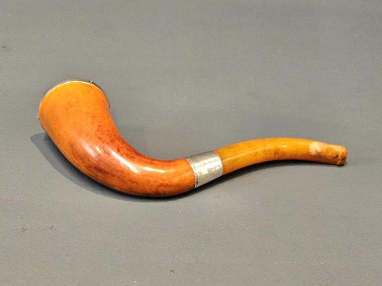 Edwardian Blumfeld's Briar Silver Mounted Pipe and Case - Image 10