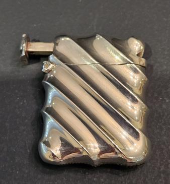 Unusual Silver Vesta Case with Cheroot Cutter