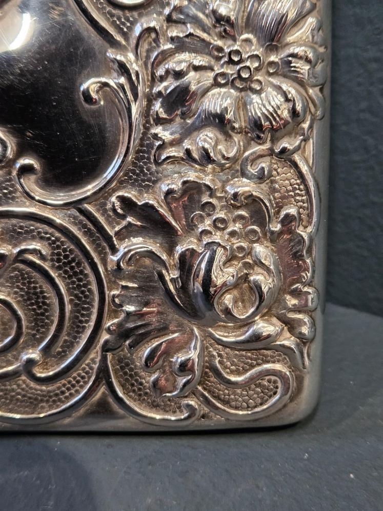 Edwardian Art Nouveau Silver Card Case  - Image 7