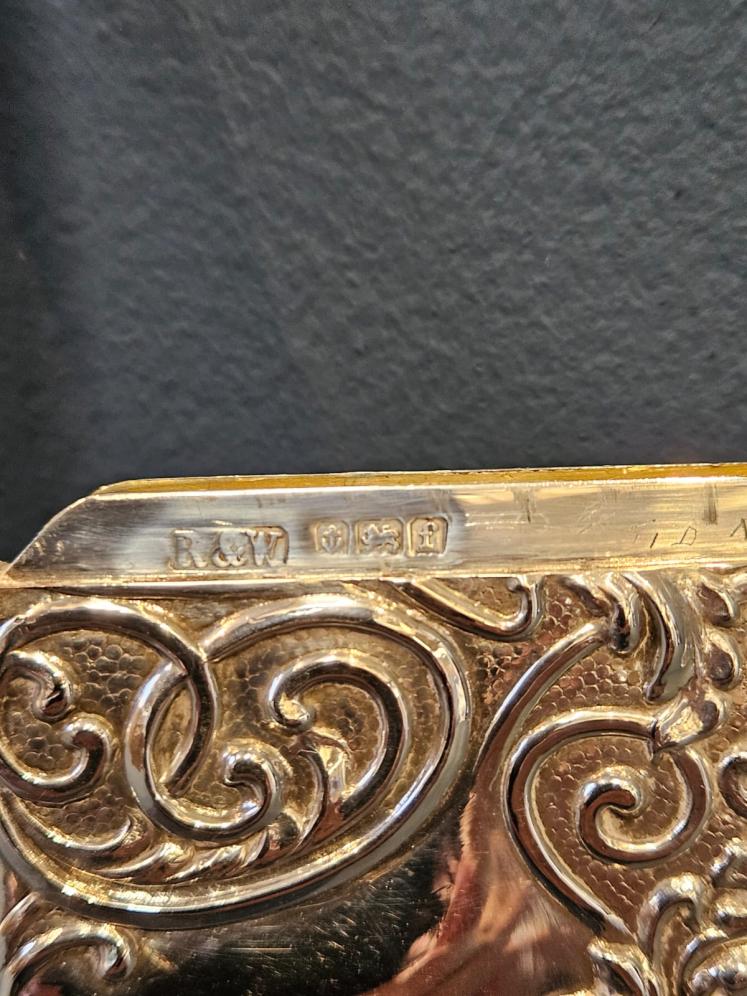 Edwardian Art Nouveau Silver Card Case  - Image 5