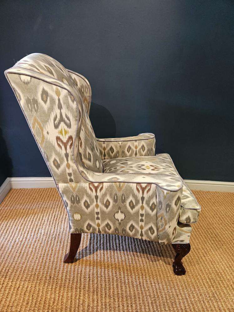 Edwardian Wing Back Arm Chair  - Image 8