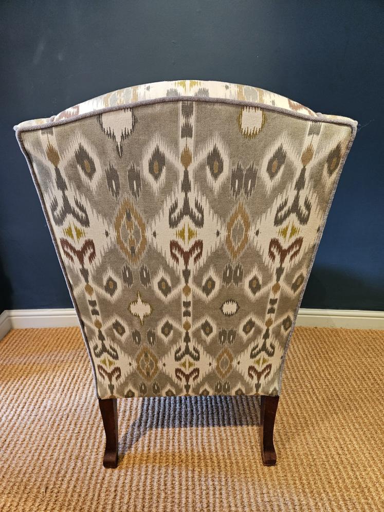 Edwardian Wing Back Arm Chair  - Image 3