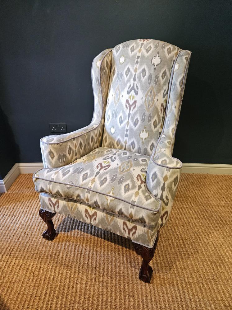Edwardian Wing Back Arm Chair  - Image 1