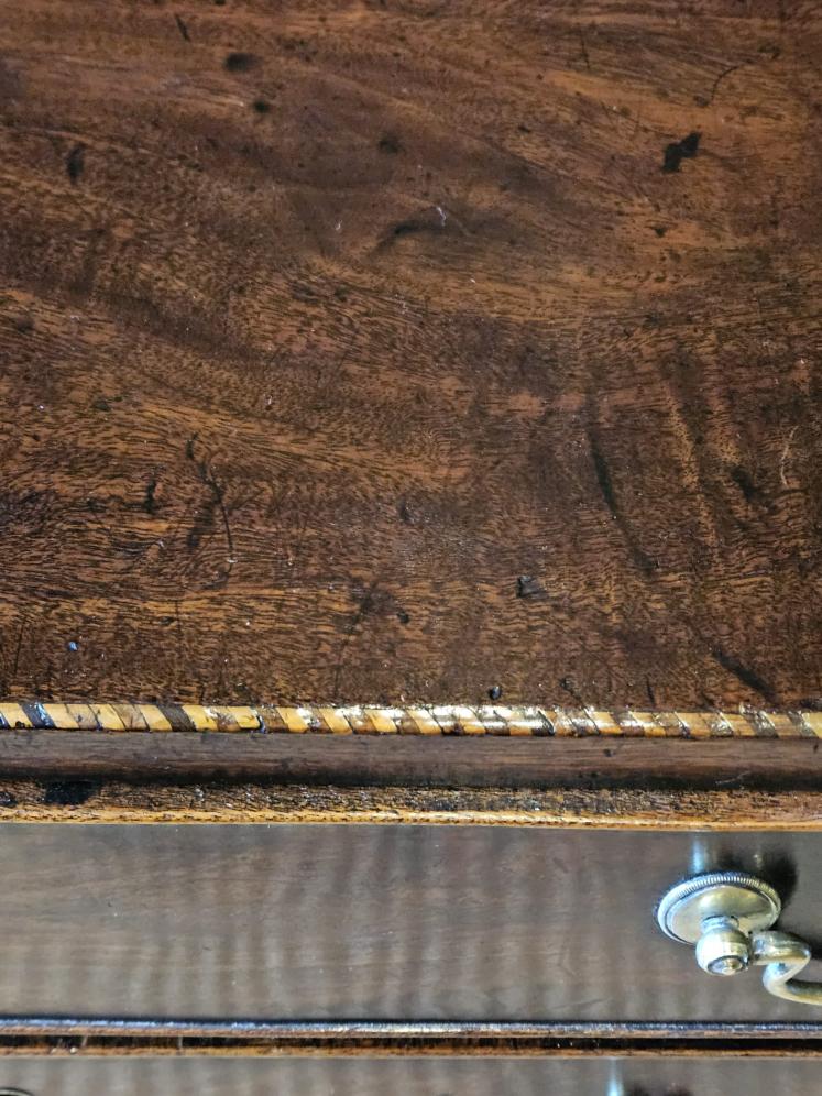 George III Mahogany Chest With Double Depth Bottom Drawer  - Image 5