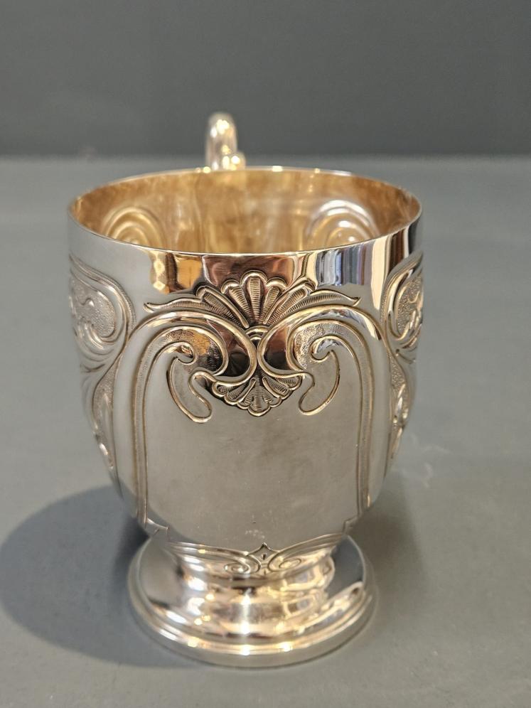 Art Nouveau Silver Mug - Image 4