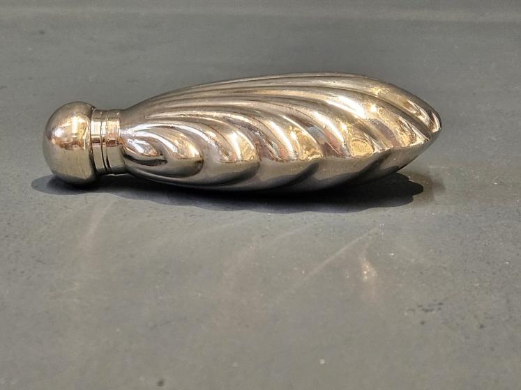 Victorian Silver Shell Scent Bottle  - Image 6