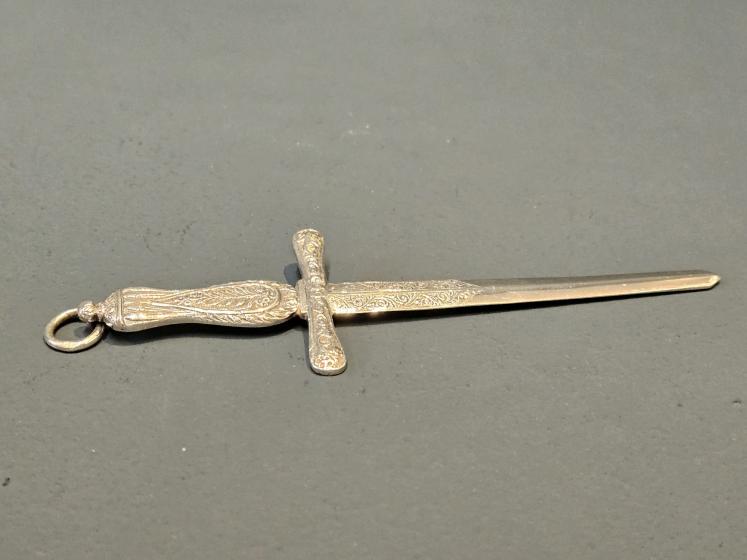Early Victorian Silver Sword Letter Opener  - Image 1