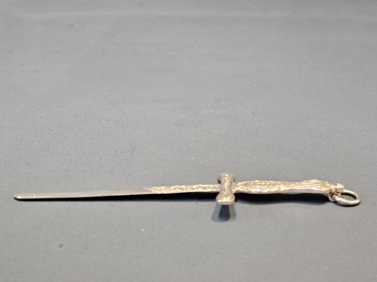 Early Victorian Silver Sword Letter Opener  - Image 6