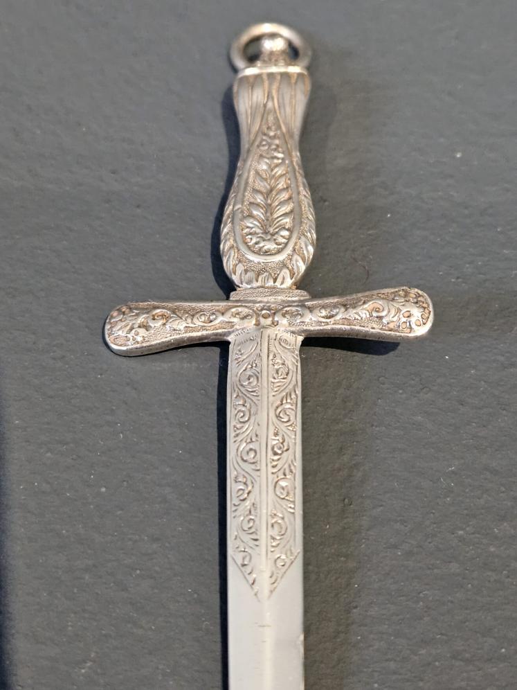 Early Victorian Silver Sword Letter Opener  - Image 5