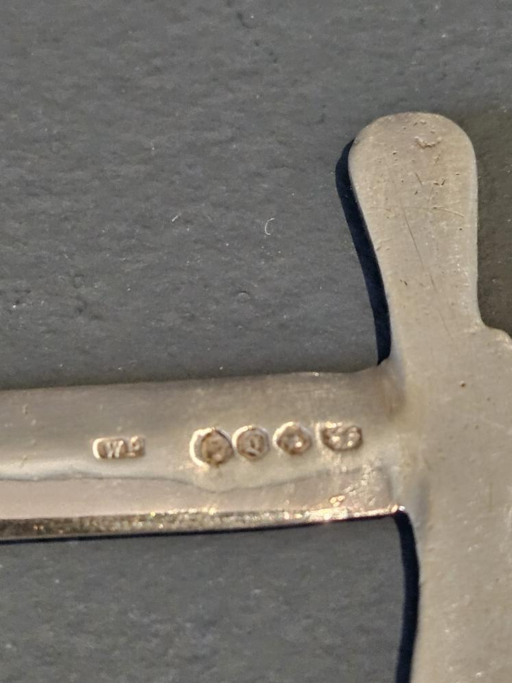 Early Victorian Silver Sword Letter Opener  - Image 4