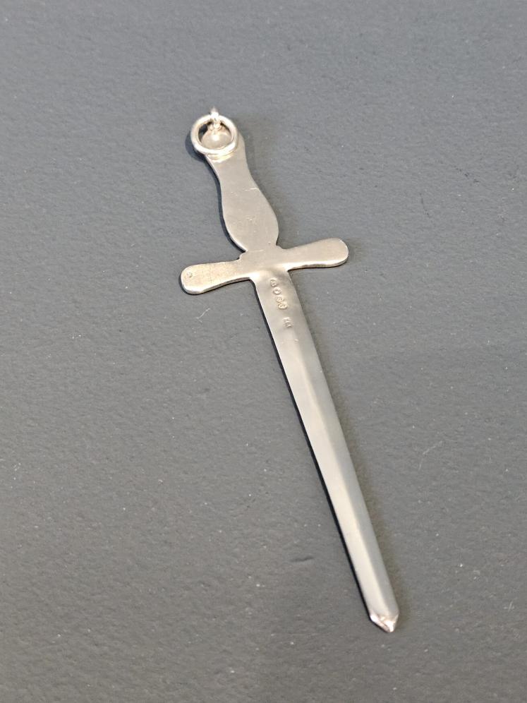 Early Victorian Silver Sword Letter Opener  - Image 2