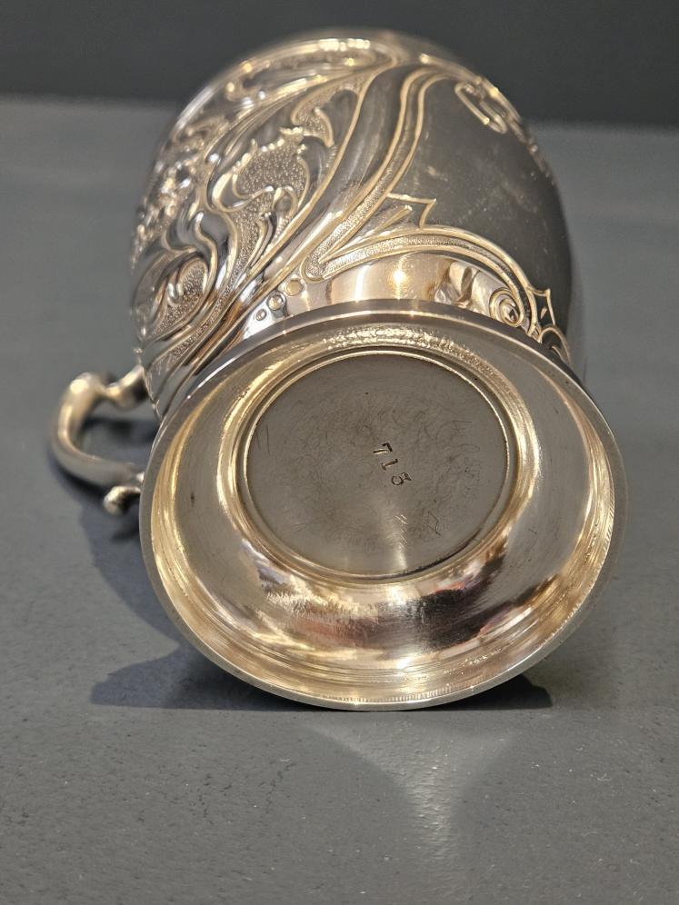 Superb Victorian Silver Owl Scent Bottle  - Image 9