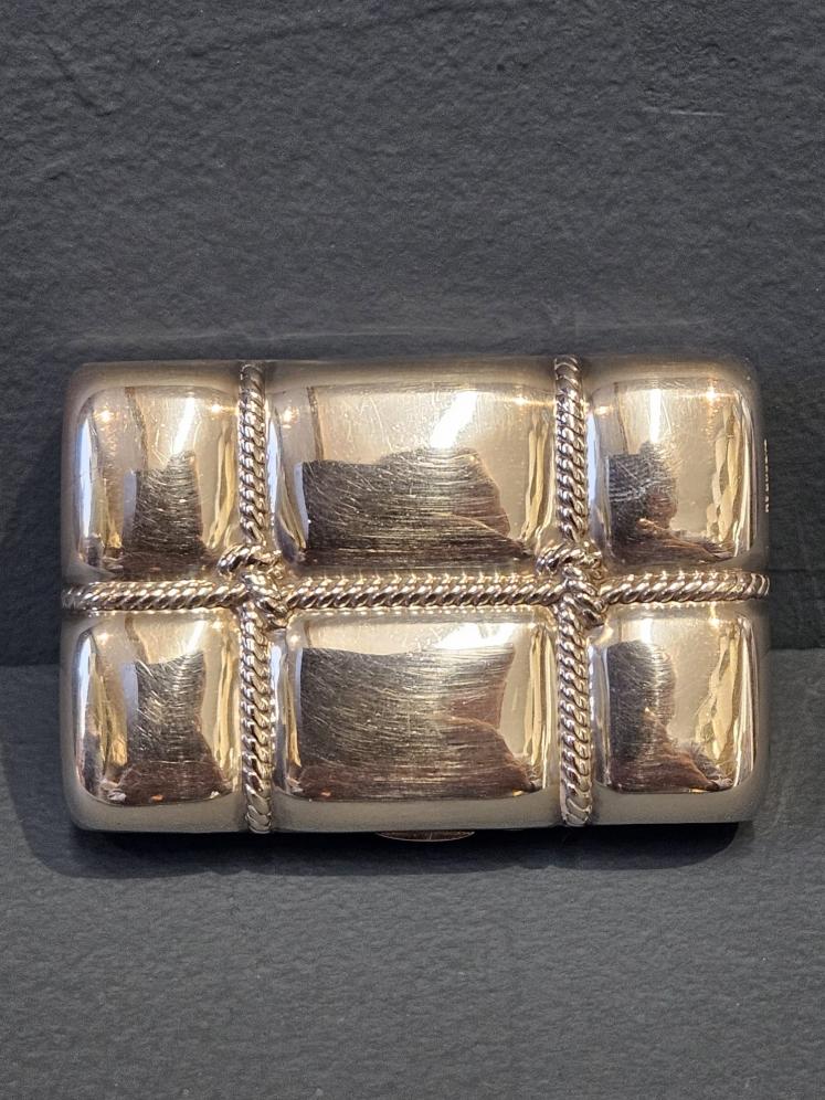 Unusual Victorian Silver Tied Parcel Snuff Box - Image 6