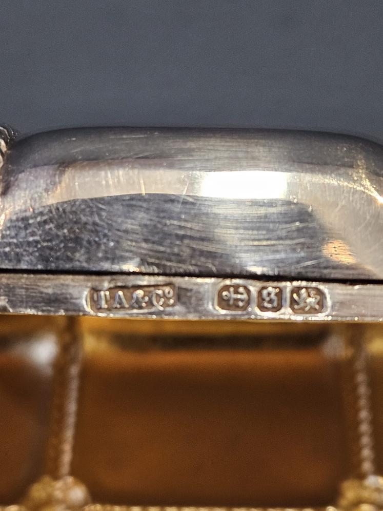 Unusual Victorian Silver Tied Parcel Snuff Box - Image 4