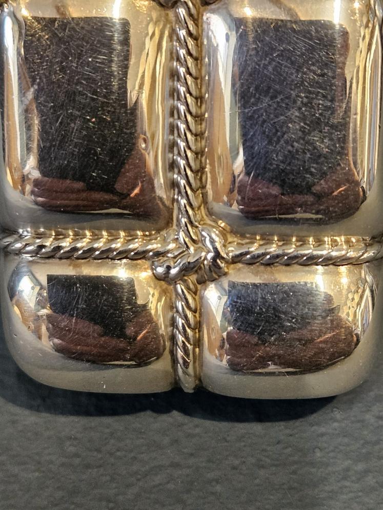 Unusual Victorian Silver Tied Parcel Vesta Case - Image 2