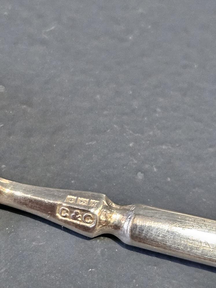 Set of Six Edwardian Silver Coffee Spoons - Image 4
