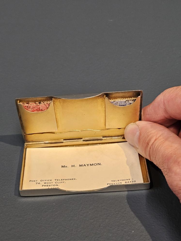 Fine Quality Victorian Silver Calling Card and Stamp Case - Image 8