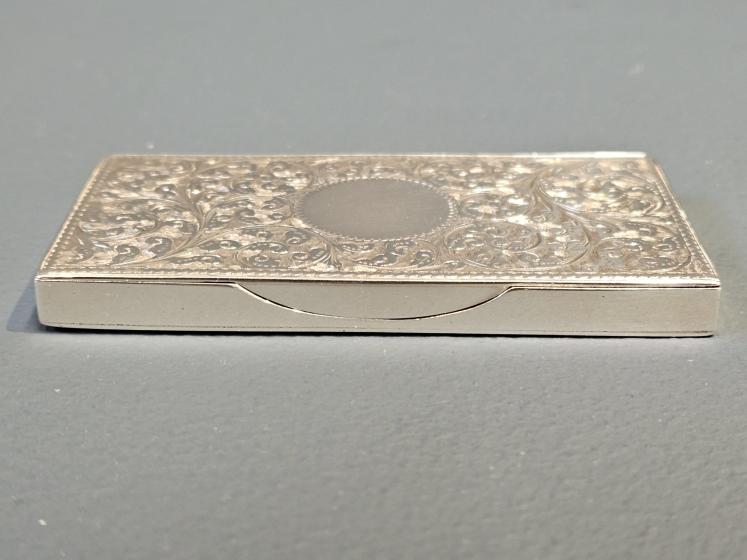 Fine Quality Victorian Silver Calling Card and Stamp Case - Image 7
