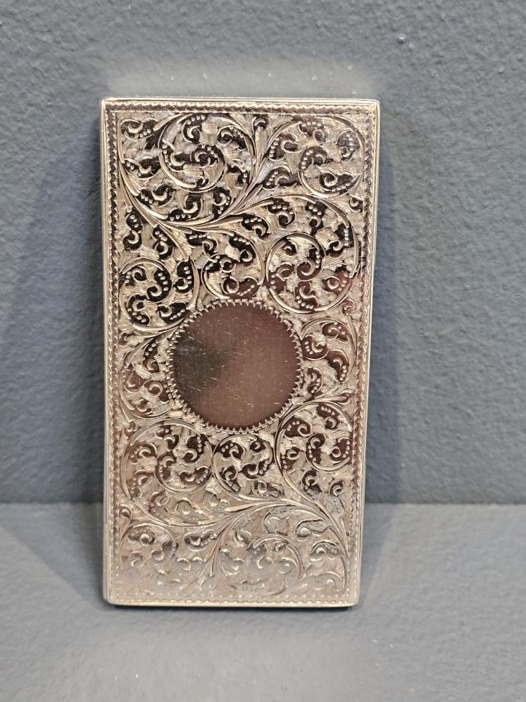 Fine Quality Victorian Silver Calling Card and Stamp Case - Image 4