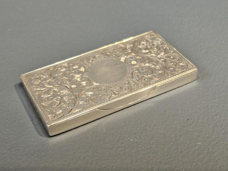 Fine Quality Victorian Silver Calling Card and Stamp Case - Image 2