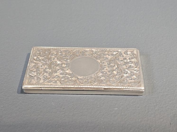 Fine Quality Victorian Silver Calling Card and Stamp Case - Image 1