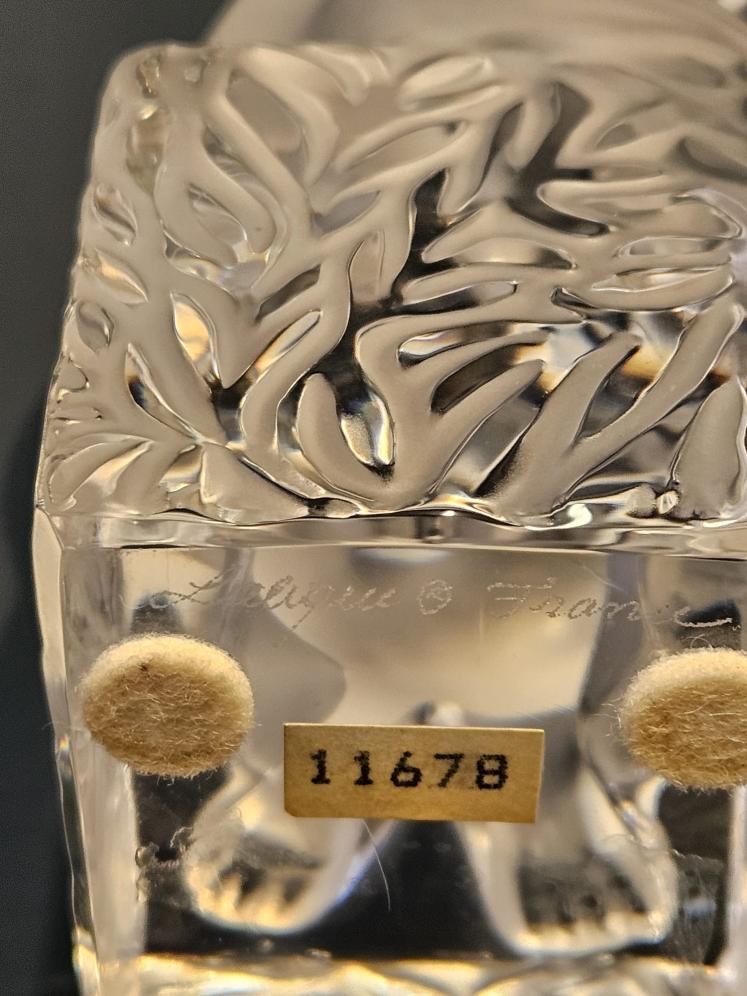 Lalique Cat on Pedestal - Image 7