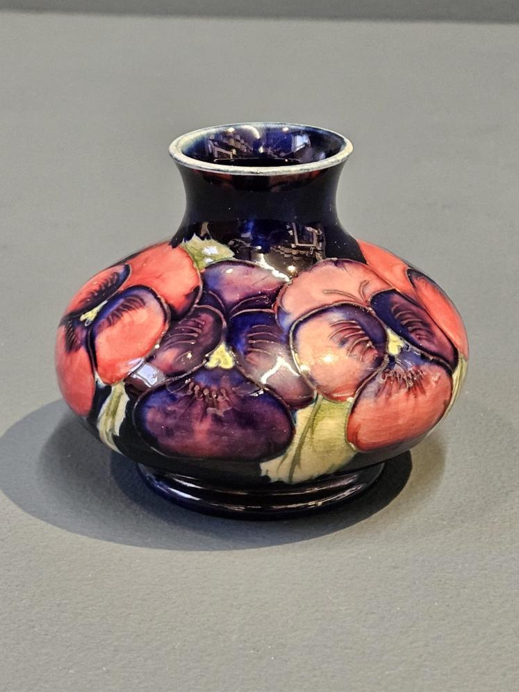 Small Moorcroft Pansy Vase - Image 1