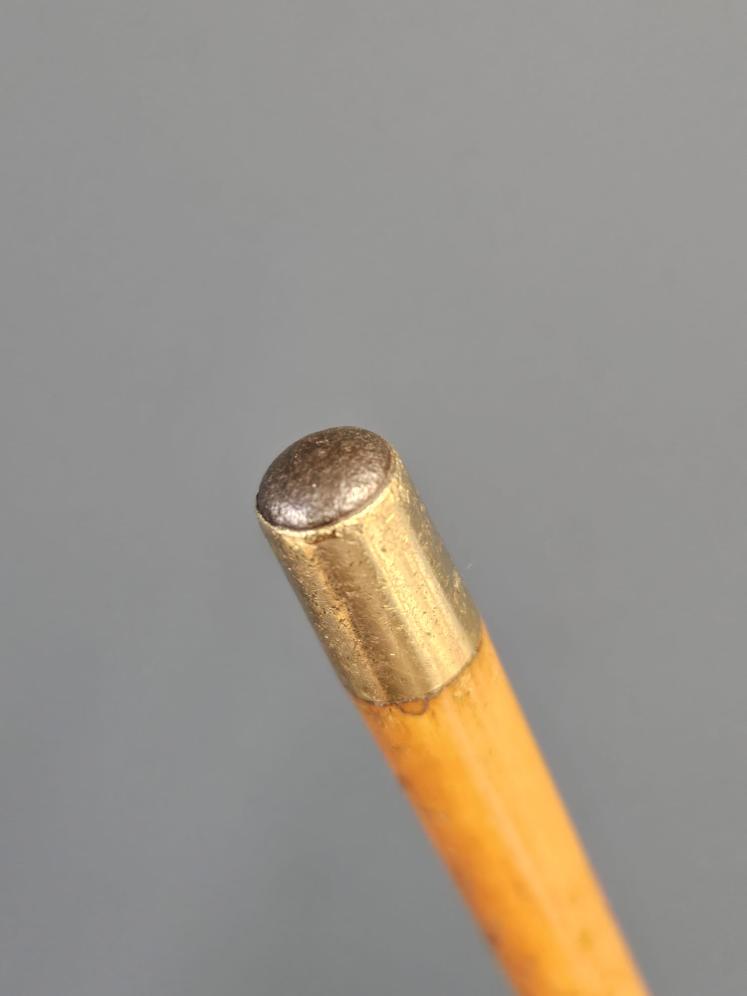 Victorian Swagger Stick with 15ct Gold Mount Inset with a Ruby - Image 6