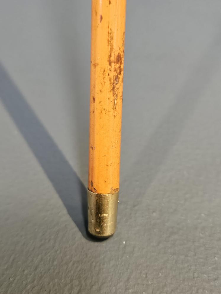 Victorian Swagger Stick with 15ct Gold Mount Inset with a Ruby - Image 2