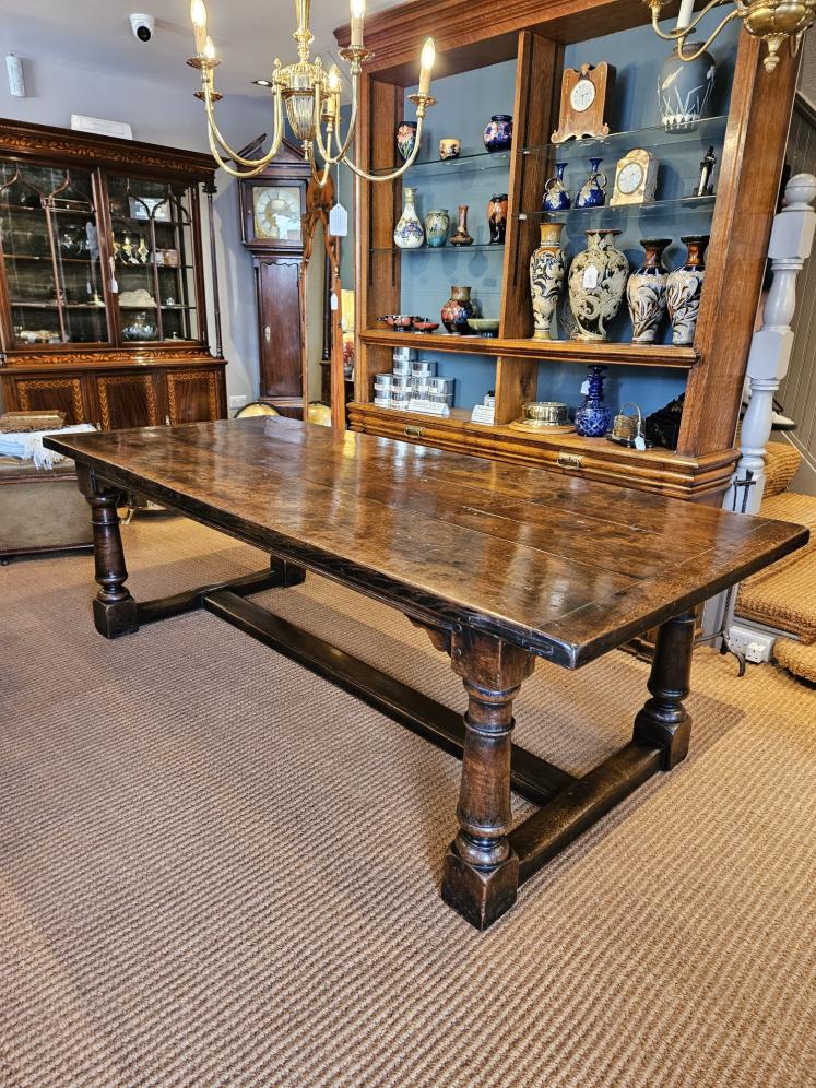 Substantial George III Oak 8 Seater Refectory Table - Image 15