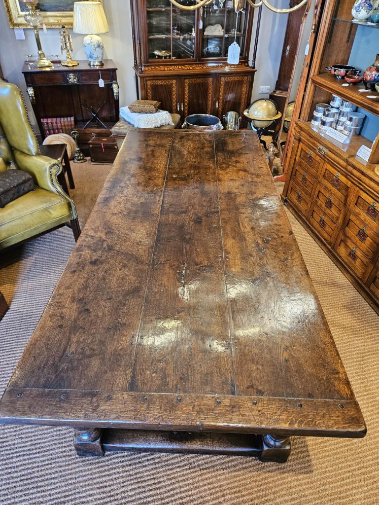 Substantial George III Oak 8 Seater Refectory Table - Image 12