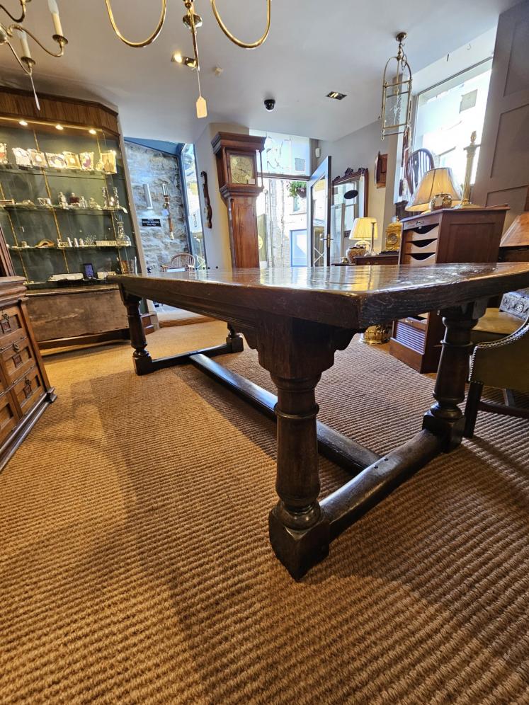 Substantial George III Oak 8 Seater Refectory Table - Image 10