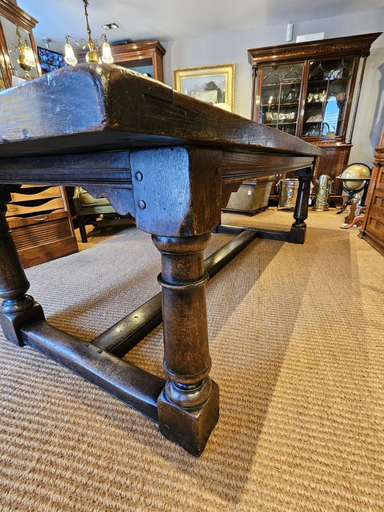 Substantial George III Oak 8 Seater Refectory Table - Image 5