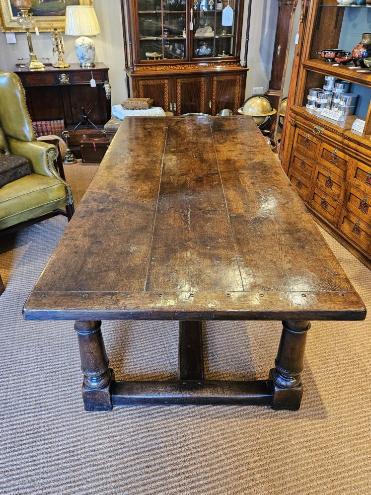 Substantial George III Oak 8 Seater Refectory Table - Image 3