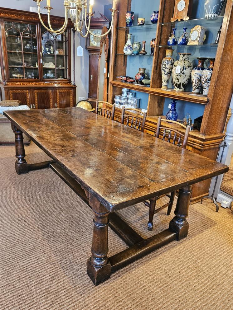 Substantial George III Oak 8 Seater Refectory Table - Image 2